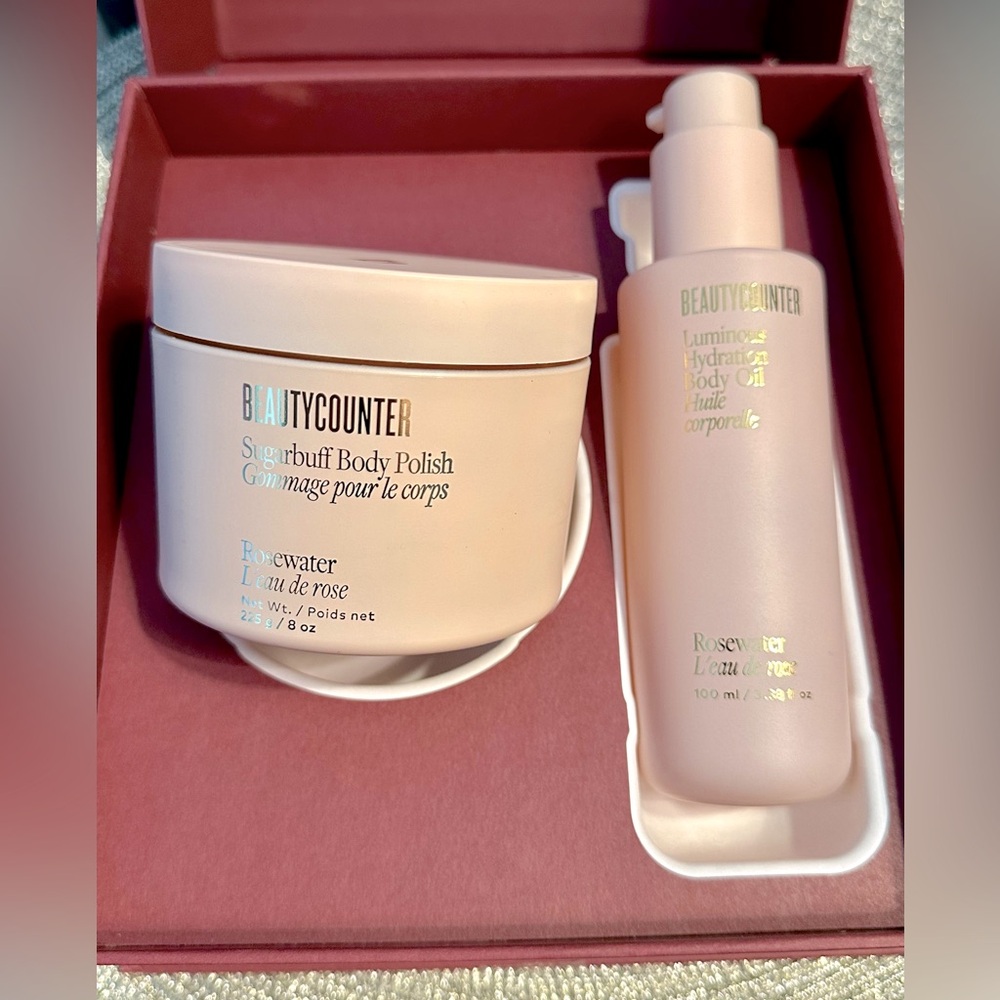 Beautycounter Limited Edition Set Sugar Silk Body Set in Rosewater